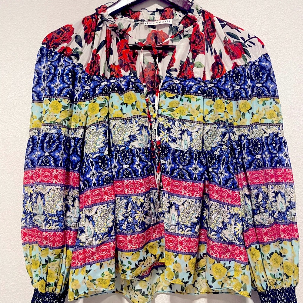 ALICE + OLIVIA Multicolored Blouse XS